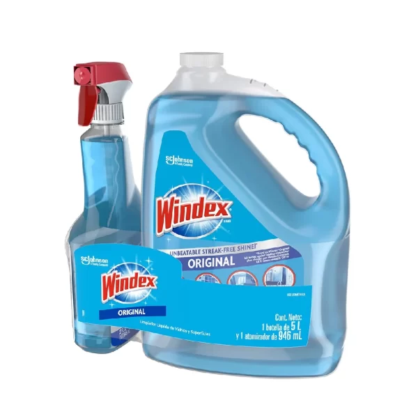 WINDEX 5 LITROS + 1 C/ATOMIZADOR ORIGINA