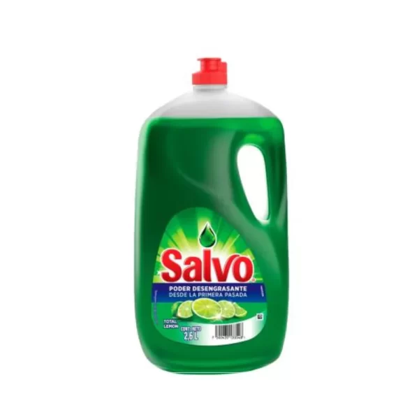 JABON 2.6 LITROS SALVO VERDE TRASTES