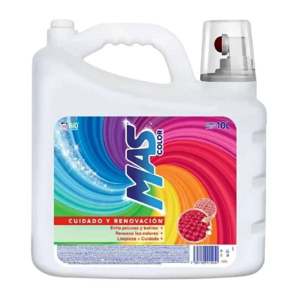 DETERGENTE 10 LITROS MAS COLOR ROPA