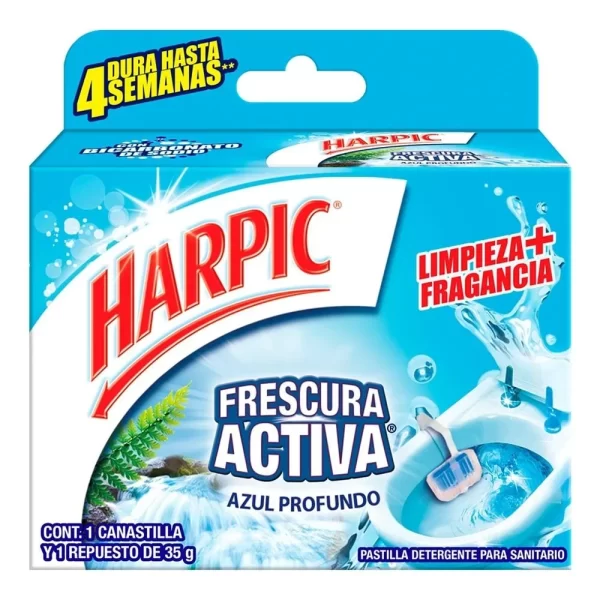 PASTILLA 35 GRS C/CANASTA AZUL HARPIC SA