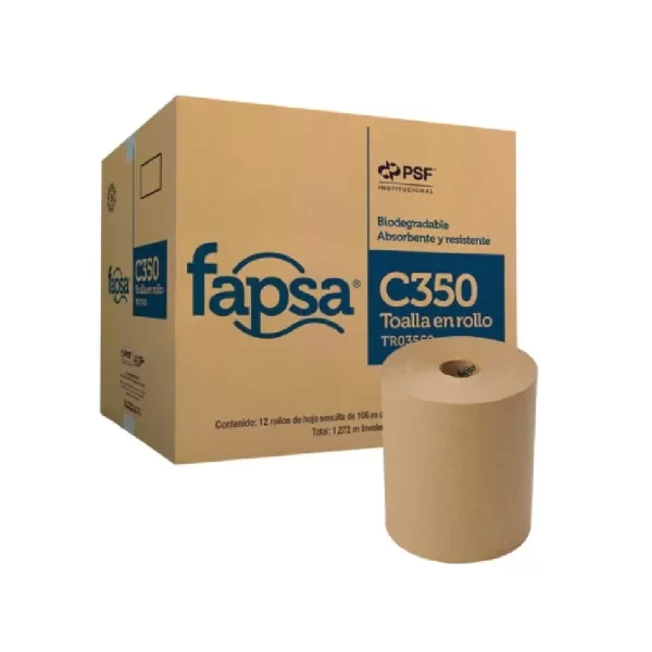 CAJA TOALLA ROLLO CAFE C350 C/12 PZAS FA