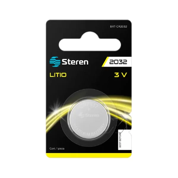BATERIA CR-2032 3V 210 STEREN PIEZA