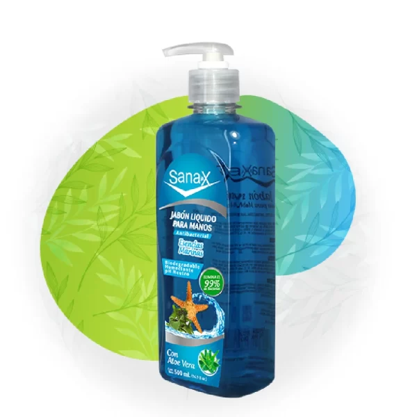 JABÓN LÍQUIDO PARA MANOS ESENCIA MARINAS 500 ML SANA X